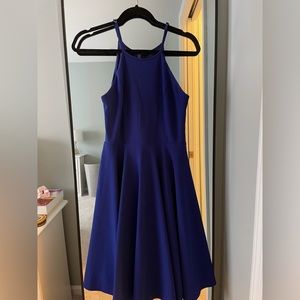 Lulu’s blue high neck dress